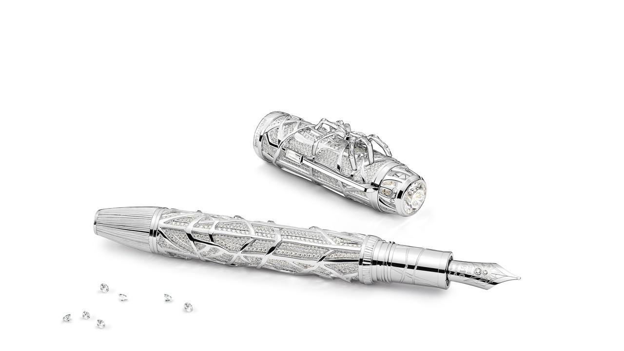 Montblanc s High Artistry Heritage Spider Metamorphosis pen is set with diamonds South China Morning Post