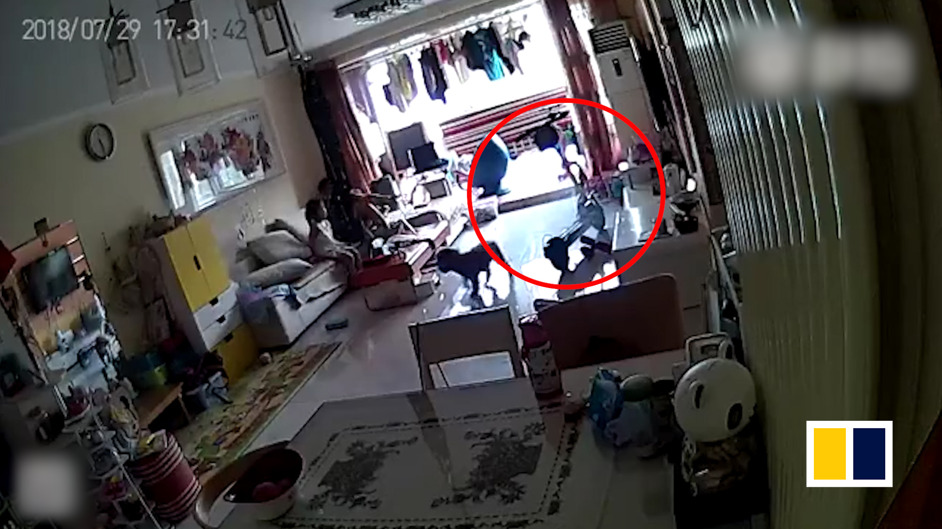 Electric scooter explodes while charging